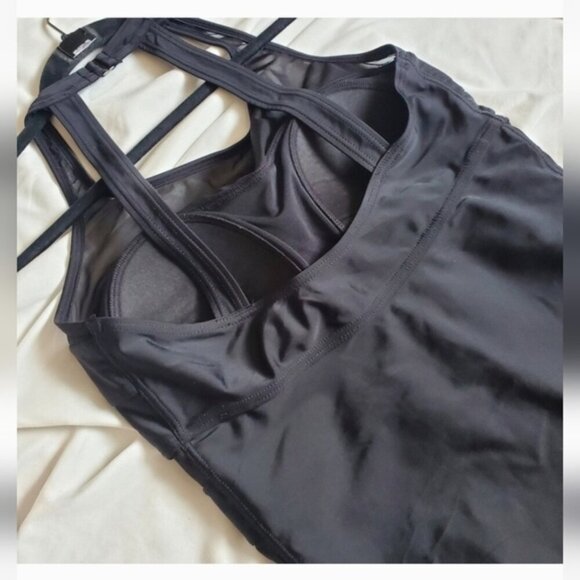 Simon Chang MESH layer 1 piece Swimsuit - Picture 4 of 7